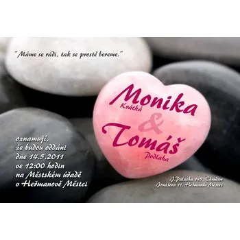 Pozvánka Svatební oznámení č. 248