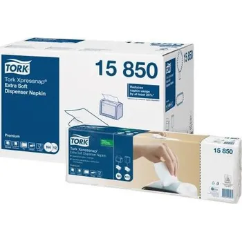 Papírové ubrousky Tork 2vrstvy 21,6x16,5 bílé do zásobníku N4, 8000ks