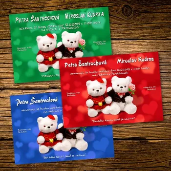 Pozvánka Svatební oznámení č. 055