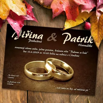 Pozvánka Svatební oznámení č. 207