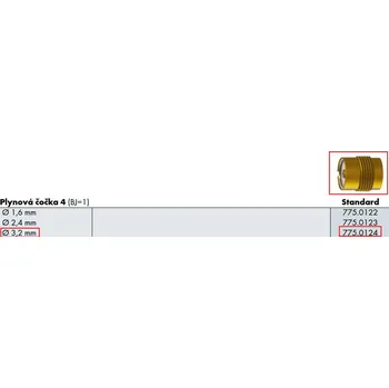 Svářečka Rozdělovač plynu SR150/260W || SR 200/450W @3,2 -plyn.čočka