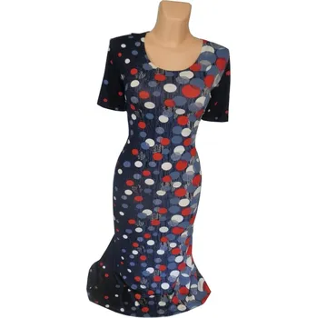 Dámské šaty Šaty MODRA, Barva Červená, Velikost XXL50, Materiál 96% Viskoza 4% Lycra