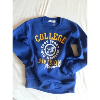 Dívčí mikina chlapecké mikiny, velikost 128, Barva Modrá, Střih s nápletem