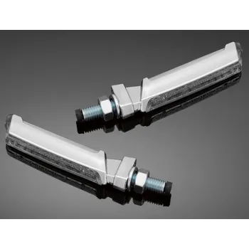 Osvětlení pro motocykl Moto blinkry Highway Hawk BLADE s LED, chrom (2ks) Chrom