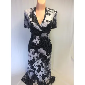 Dámské šaty společenské šaty, Barva Černá, Velikost XXXL 54, Materiál 98% Polyester 2% Lycra