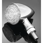 Kombinované moto blinkry Highway Hawk ALL IN ONE s LED, E-mark, chrom (2ks)