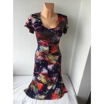 Dámské šaty Šaty PIRKA na léto, Barva Modrá, Velikost L 42 , Materiál 96% Viskoza 4% Lycra