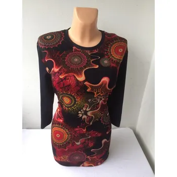 Dámský svetr Pulovr BOGILA, Barva Červená, Velikost XXL 48, Materiál 64%Viskoza 31%Pe5%Pu