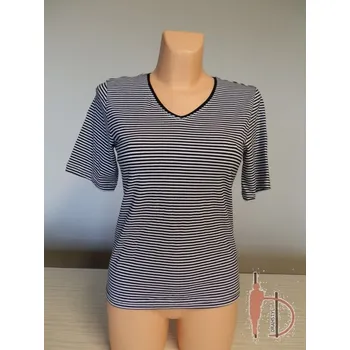 Tričko PROUŽEK černobílý 50,52,54, Barva Černobílý proužek, Velikost 52, Materiál 100% bavlna