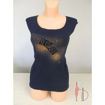 Tmavě modrý top SAJA XXXL, XXXXL, Barva Tmavě modrá, Velikost XXXXL58, Materiál 96% Viskoza 4% Lycra