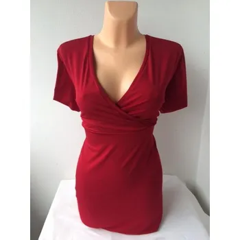 Dámské šaty Halenka TONIL, Barva Červená, Velikost XXXXL58, Materiál 98% Polyester 2% Lycra