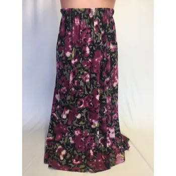 Dámská sukně Šestidílová širší sukně TESCA, Barva Vínová, Velikost XXL 48, Materiál 96% Viskoza 4% Lycra