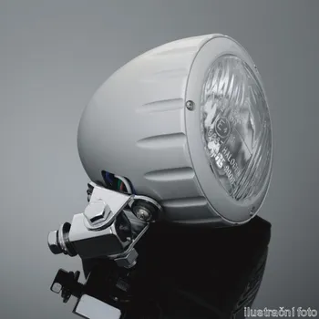 Osvětlení pro motocykl Přídavné moto světlo Highway Hawk, natočení o 90°, E-mark, chrom (1ks) Chrom