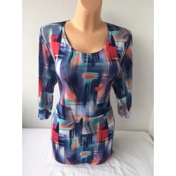 Dámská tunika Halenka BIBLA, Barva Modrá, Velikost XL 44, Materiál 98% Polyester 2% Lycra