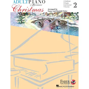 Adult Piano Adventures - CHRISTMAS 2 + Audio Online / známé vánoční melodie ve snadné úpravě pro klavír