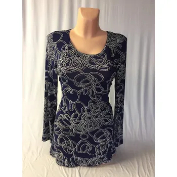 Dámská tunika Tunika PLETA, Barva Modrá, Velikost XL 44, Materiál 96% Viskoza 4% Lycra