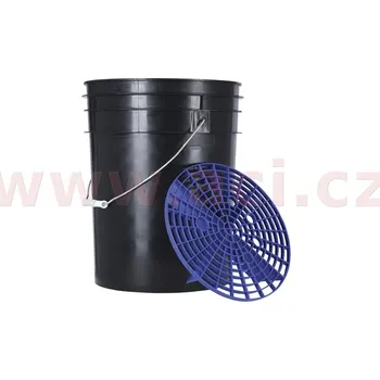 kbelík s odkapávacím roštem, OXFORD (černý/modrý, objem 20l)