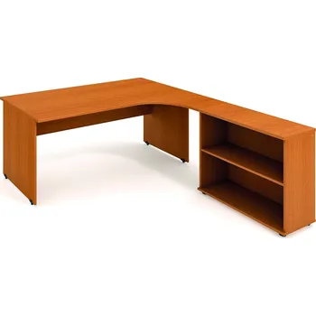 Psací stůl Hobis Pracovní stůl GE 1800 H L Barva desky stolu: šedá, Barva korpusu stolu: šedá