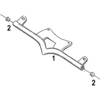 Osvětlení pro motocykl Highway Hawk Držák V-BAR pro přídavná světla pro motocykly KAWASAKI VN1500/1600MS, SUZUKI VZ1600/M800/Z, černá (1ks) Černá
