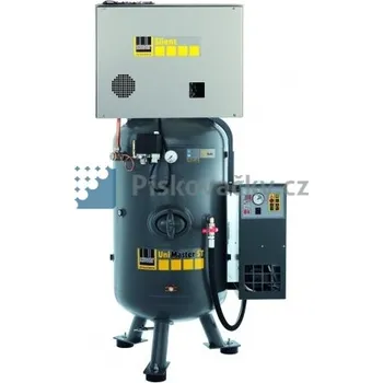 Kompresor Elektrický, pístový, průmyslový kompresor Schneider, 10bar, s agregátem v anti-hlukové skříni + integrovaná sušička vzduchu UNM STS 660-10-500 XSDK