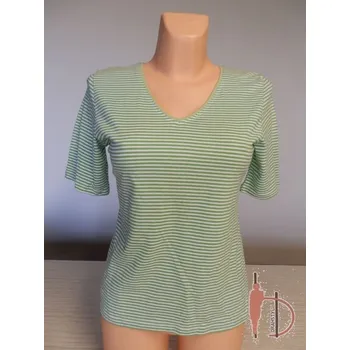 Tričko PROUŽEK zelené 40,42, Barva Zelená, Velikost 42 - na zakázku, Materiál 100% bavlna