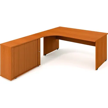 Psací stůl Hobis Pracovní stůl GE 1800 HR P Barva desky stolu: akát, Barva korpusu stolu: jako deska stolu