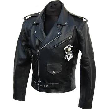 Moto bunda L&J Kožený křivák BANDIT pánský černý 4XL