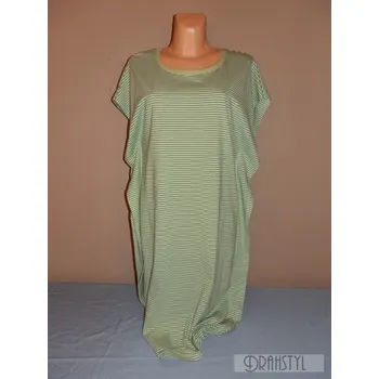 Dámské šaty Proužkované šaty zelené, Barva Zelená, Velikost XL48, Materiál 100% bavlna