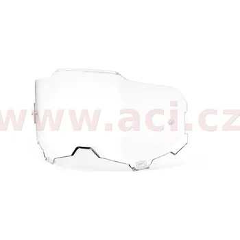 Motocyklové brýle plexi ARMEGA, 100% - USA (čiré, Anti-fog)