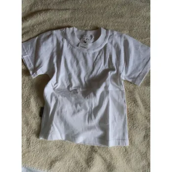 Tričko bílé kr.rukáv 98-146, velikost 146, Barva Bílá, Složení materiálu 100% Bavlna