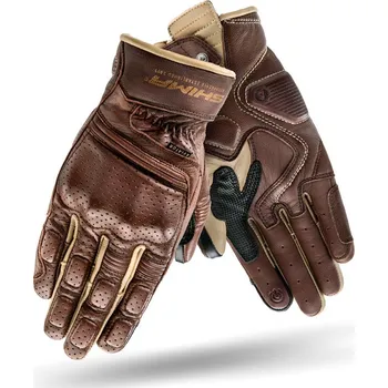 Moto rukavice SHIMA Rukavice na moto Aviator hnědé S
