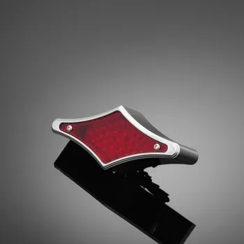 Osvětlení pro motocykl Koncové světlo motocyklu Highway Hawk DIAMOND, leštěný chrom (1ks)