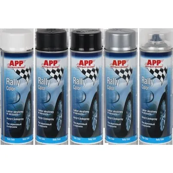 Barva ve spreji APP Rally Color Spray černý matný 500ml