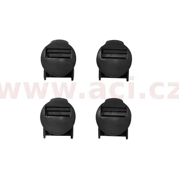 Moto obuv zámky přezky pro boty TECH 8 a TECH 3, ALPINESTARS - Itálie (černé, sada 4 ks)