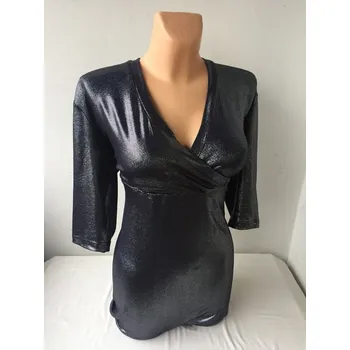 Lesklá halenka na ples KELOW, Barva Jako na obrázku, Velikost XXL50, Materiál 98% Polyester 2% Lycra