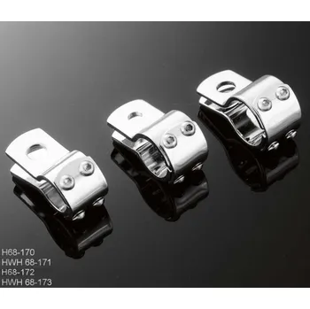 Objímka 38mm Highway Hawk pro stupačky a světla, chrom (1ks) 38