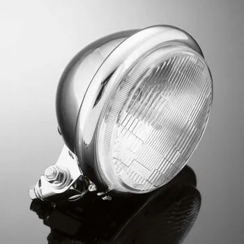 Osvětlení pro motocykl Hlavní světlo na motorku Highway Hawk BATES, d=140mm, E-mark, chrom (1ks) Chrom