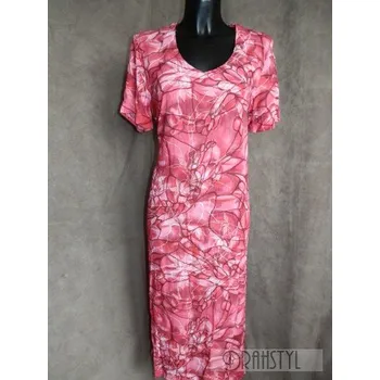 Dámské šaty Šaty XUDA, Barva Oranžová, Velikost XXXL 54, Materiál 100% Viskoza