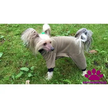 Obleček pro psa Fleece kombinéza pro psa, Délka zad délka zad 30cm - NA ZAKÁZKU, Obvod hrudníku 34-36cm