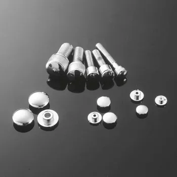 Zrcátko pro motocykl Highway Hawk Čepička na imbus M10, chrom (10ks) Chrom