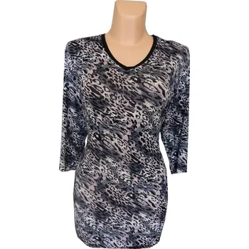 Dámská halenka Halenka TEGA, Barva Tygr, Velikost XL 44, Materiál 96% Viskoza 4% Lycra