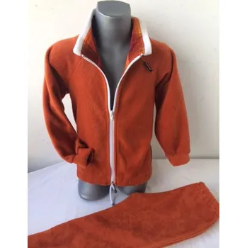Dívčí mikina Tepláková teplá souprava 104,110, velikost 110, Barva Veverkově oranžová
