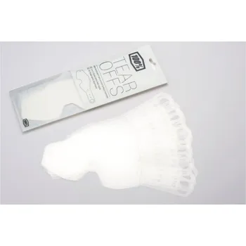 Motocyklové brýle strhávací slídy plexi STANDART pro brýle RACECRAFT/ACCURI/STRATA, 100% - USA (20 vrstev v balení, čiré)