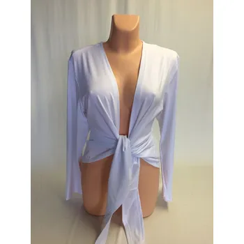 Bolerko Bílé bolerko přes šaty, Barva Černá, Velikost XXXL 54, Materiál 96% Viskoza 4% Lycra