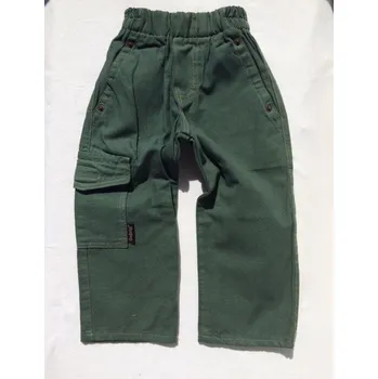 Chlapecké kalhoty Khaki slabé bavlněné chlapecké kalhoty, velikost 116, Barva jako na obrázku1, Složení materiálu 100% Bavlna