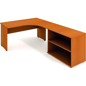 Psací stůl Hobis Pracovní stůl GE 60 H L Barva desky stolu: šedá, Barva korpusu stolu: bílá