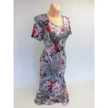 Dámské šaty Šaty FOPAF, Barva Béžová, Velikost XXL 48, Materiál 96% Viskoza 4% Lycra