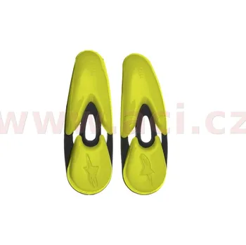 Moto obuv slidery špičky pro boty SMX-R/SMX-1/2/4/5/WP/STELLA/SUPERTECH R, ALPINESTARS - Itálie (žlutá fluo, pár)