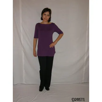 Dámská halenka Halenka Amálka, Barva Červená, Velikost L, Materiál 96% Viskoza 4% Lycra