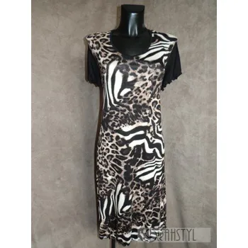 Dámské šaty Šaty Tygra tygrované, Barva Tygr, Velikost XXXL 54, Materiál 96% Viskoza 4% Lycra